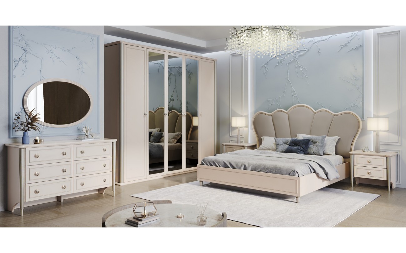 Спальня Диана 4-дверная бежевый