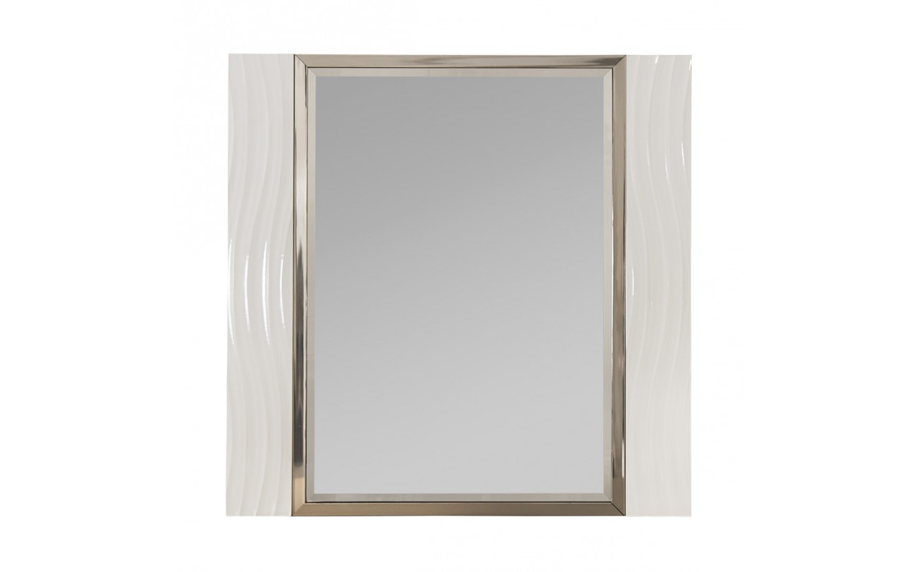 Зеркало Gravita ППУ белый глянец