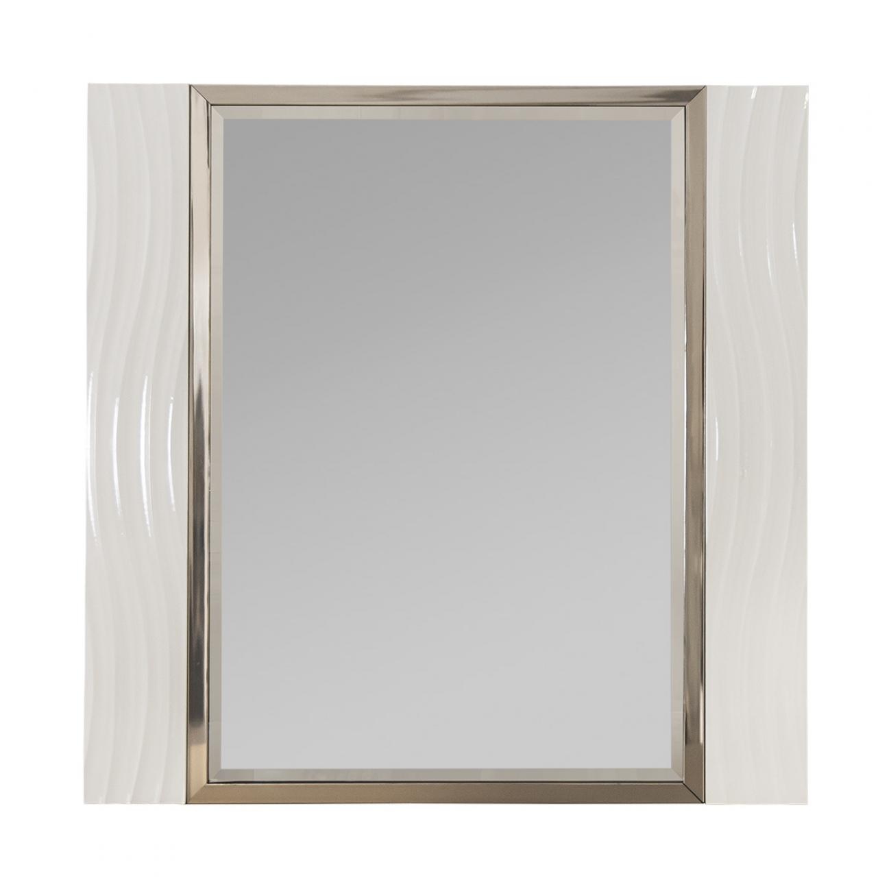 Зеркало Gravita ППУ белый глянец
