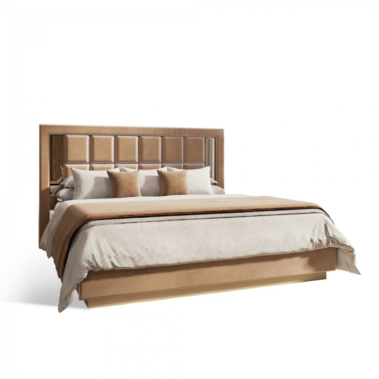 Ящик с подъемным механизмом Замира 160x200 см бежевый