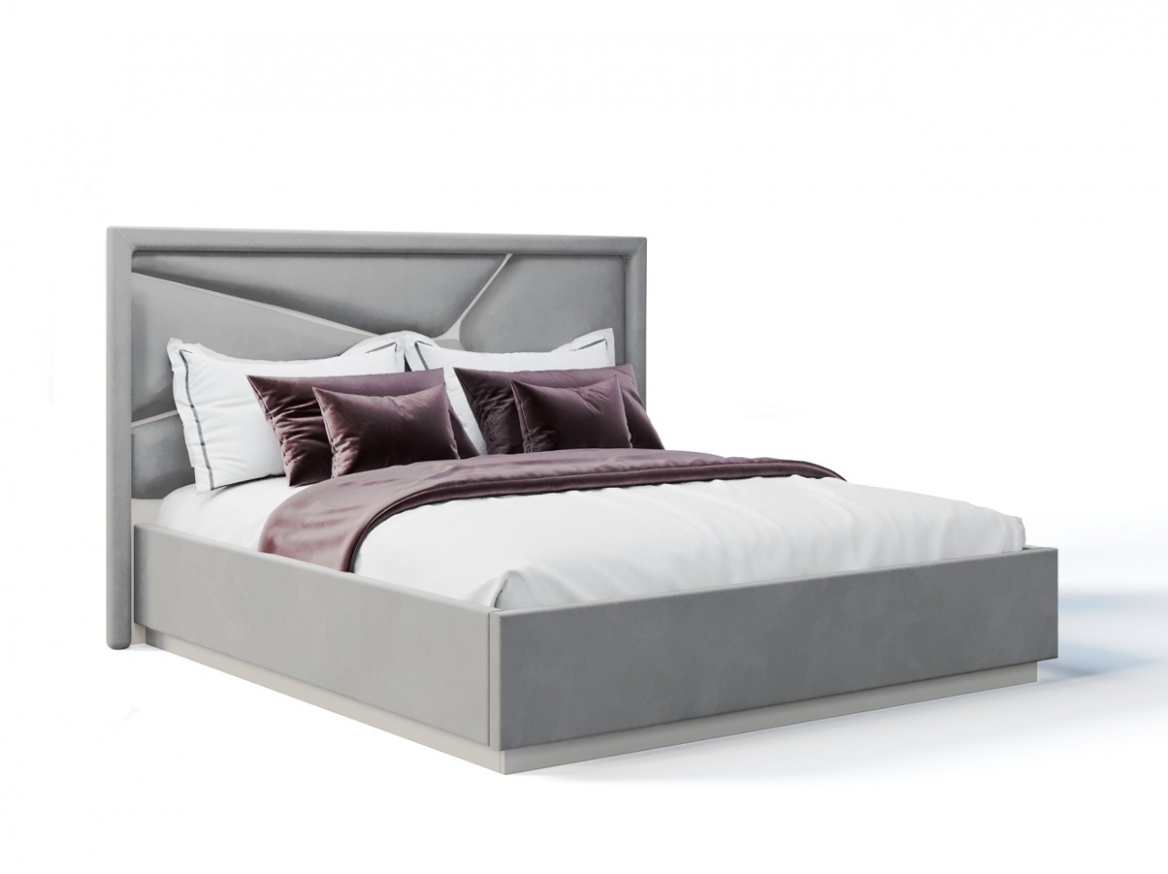 Ящик с подъемным механизмом Лейла 180x200 см серый