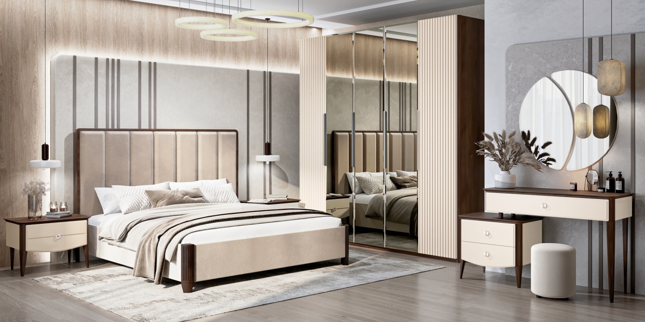 Спальня Жаклин 5-дверная бежевый