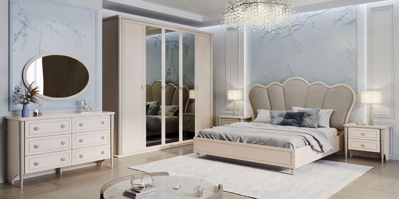 Спальня Диана 4-дверная бежевый